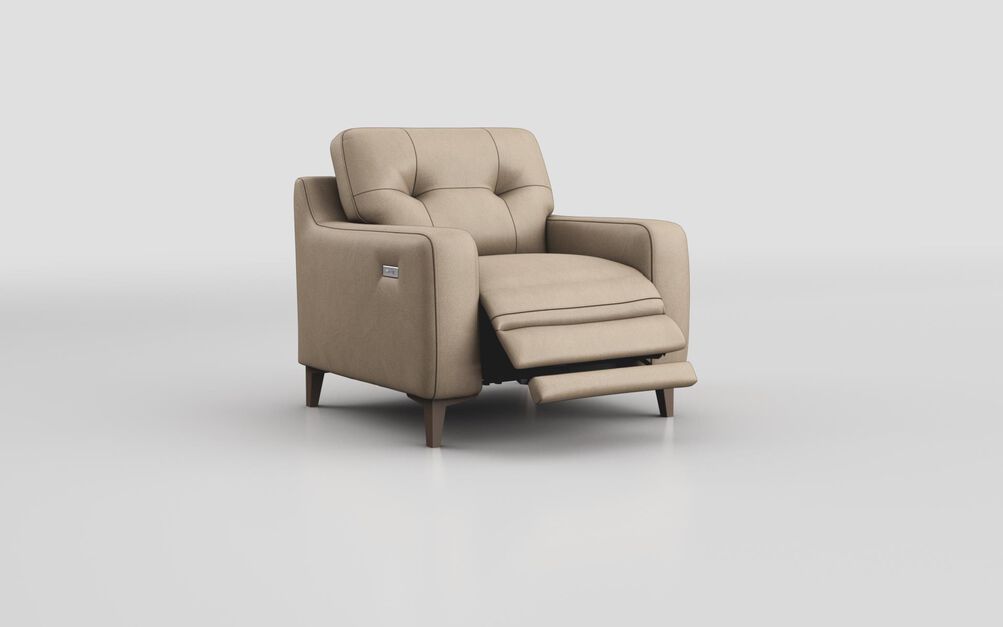 Ruffio Power Recliner Chair, MACADAMIA-DARK-BEIGE-005 Ruffio Power Recliner Chair | Ruffio Sofa Range | ScS