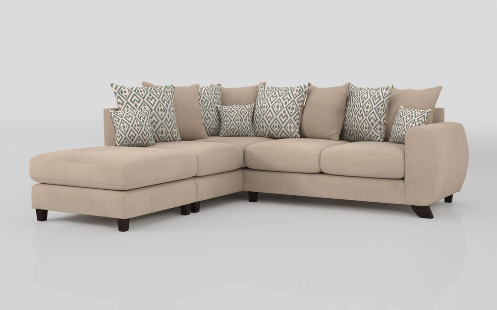 Aspen 1 Corner 2 Left Hand Facing Chaise Scatter Back Sofa | Aspen Sofa Range | ScS