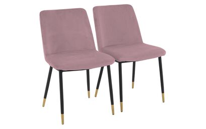 Montero Pair of Dusky Pink Dining Chairs | Montero Furniture Range | ScS