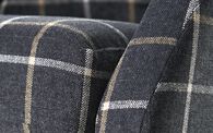 Theo Fabric Twister Footstool, LISBON CHARCOAL ALL OVER  LEB03- Theo Fabric Twister Footstool | Theo Sofa Range | ScS