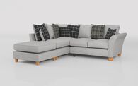Hugo Fabric 1 Corner 3 Left Hand Facing Chaise Scatter Back Sofa, HILTON COLLECTION GREY 1 Hugo Fabric 1 Corner 3 Left Hand Facing Chaise Scatter Back Sofa | Hugo Sofa Range | ScS