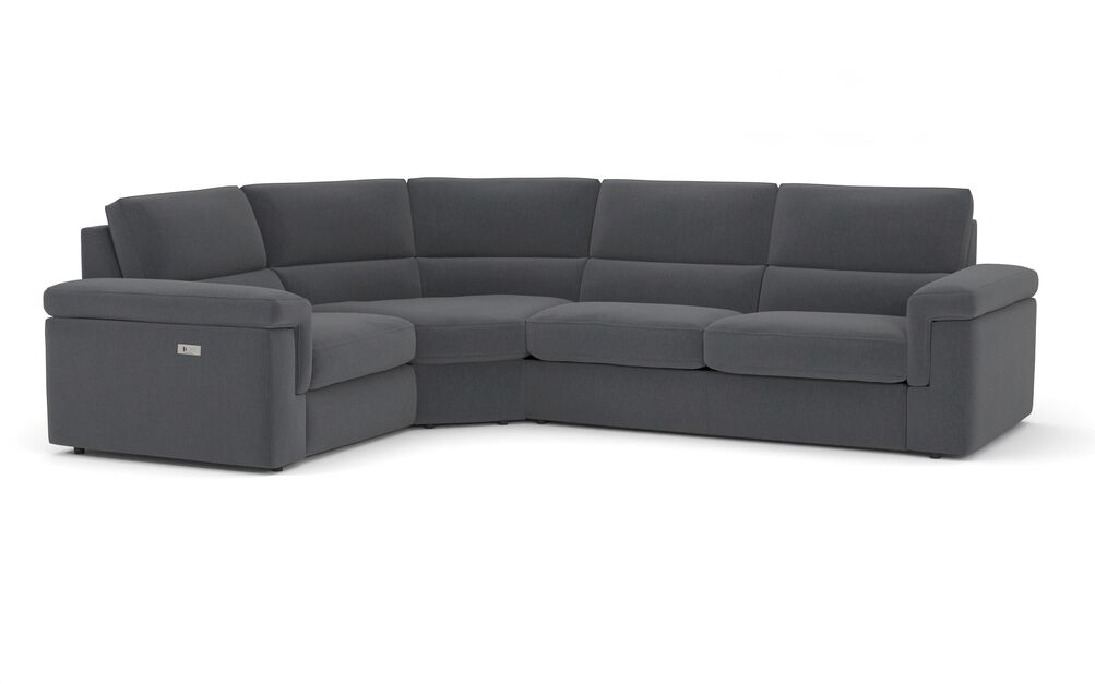 Crociale 1 Corner 3 Sofa Bed with Left Hand Facing Single Power Recliner | Crociale Sofa Range | ScS