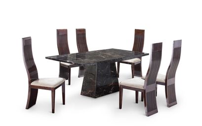 Adelaide 1.6M Marble Dining Table & 6 Chairs | Adelaide Furniture Range | ScS