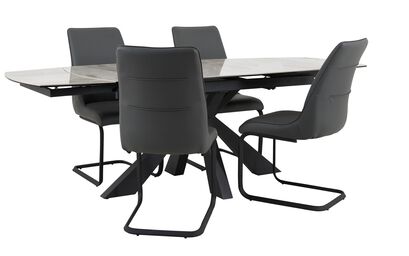 Melbourne 2.3m Extending Dining Table & 4 Chairs | Melbourne Furniture Range | ScS
