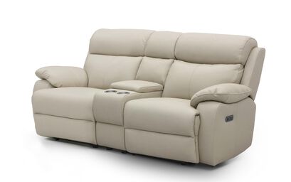 Living Reuben 2 Seater Power Recliner Sofa with Console & Head Tilt | Reuben Sofa Range | ScS