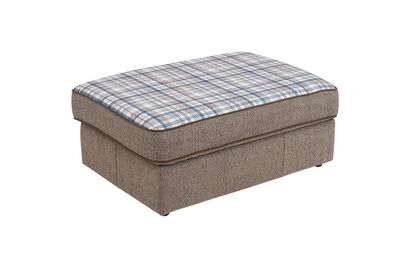 Living Clyde Fabric Patterned Footstool | Clyde Sofa Range | ScS