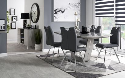 Vidal Pair of Carver Swivel Dining Chairs | Vidal Furniture Range | ScS