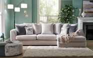 Living Nancy Fabric Circular Footstool Living Nancy Fabric Circular Footstool