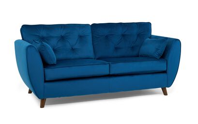 Hoxton Compact Velvet 3 Seater Sofa | Hoxton Sofa Range | ScS