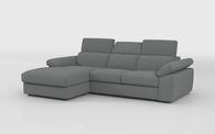 Quercioli 3 Seater Sofa with Sliding Footrest & Left Hand Facing Storage Lounger | Quercioli Sofa Range | ScS