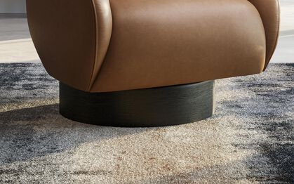 Baricella Swivel Chair, MACADAMIA-DEEP-GREEN-605 Baricella Swivel Chair | Baricella Sofa Range | ScS