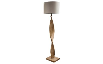 Tuscany Brown Floor Lamp with Cream Shade | Lighting | ScS
