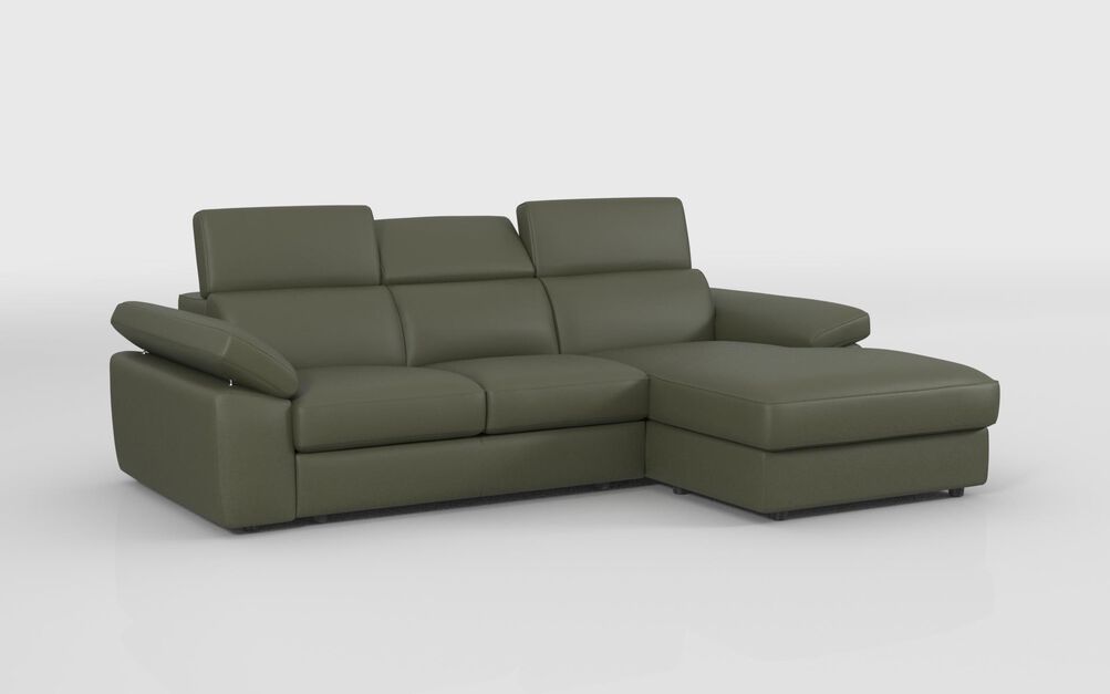 Quercioli 3 Seater Sofa with Sliding Footrest & Right Hand Facing Storage Lounger | Quercioli Sofa Range | ScS