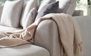 Living Nancy Fabric Circular Footstool Living Nancy Fabric Circular Footstool