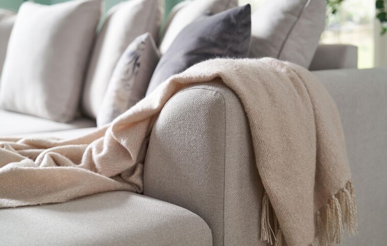 Living Nancy Fabric Circular Footstool Living Nancy Fabric Circular Footstool