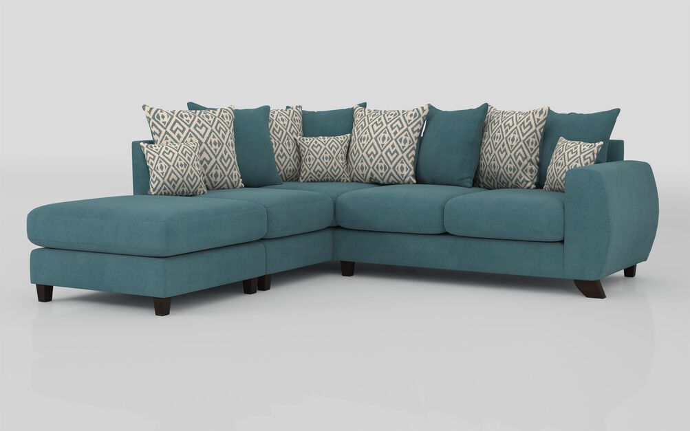 Living Aspen 1 Corner 2 Left Hand Facing Chaise Scatter Back Sofa | Aspen Sofa Range | ScS