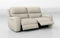 Lugo 3 Seater Power Recliner, LIROE VINTAGE BEIGE 009 Lugo 3 Seater Power Recliner | Lugo Sofa Range | ScS