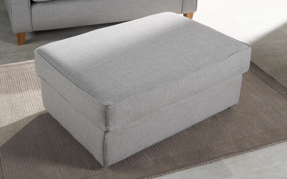 Hugo Fabric Plain Banquette Footstool | Hugo Sofa Range | ScS