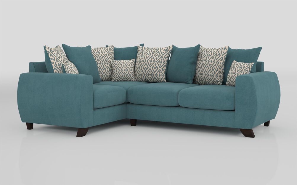 Living Aspen Fabric 1 Corner 2 Scatter Back Sofa | Aspen Sofa Range | ScS