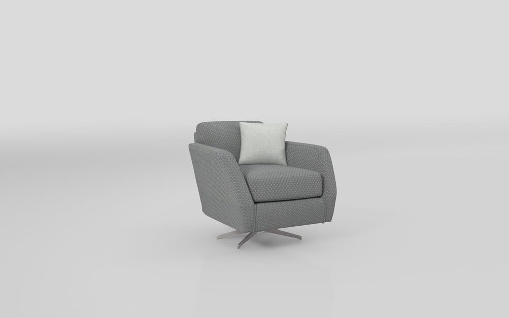 Aurora Fabric Pattern Low Swivel Chair | Aurora Sofa Range | ScS