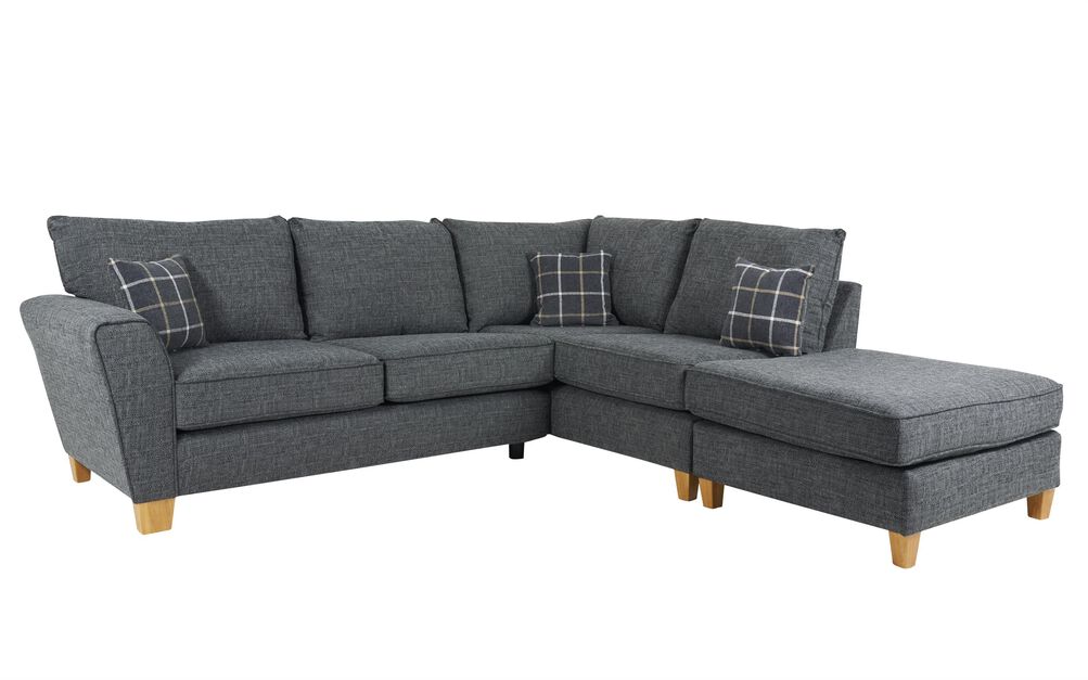 Theo Fabric 2 Corner 1 Right Hand Facing Chaise Standard Back Sofa | Theo Sofa Range | ScS