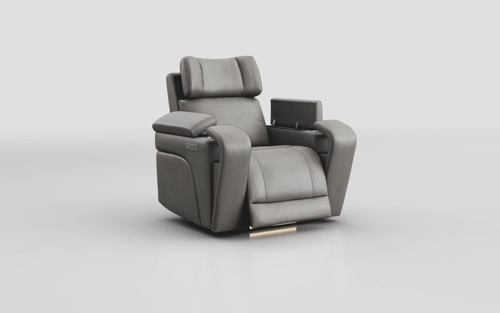 Adstock Power Recliner Chair with Power Head Tilt, Lumbar, Massage, Audio, Heat & LED Lights | Adstock Sofa Range | ScS