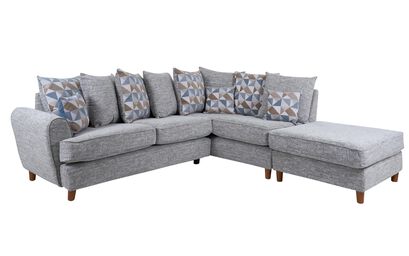 Percy Fabric 2 Corner 1 Right Hand Facing Chaise Scatter Back Sofa | Percy Sofa Range | ScS