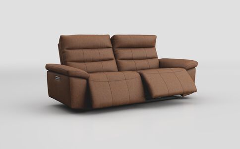 Tipano 3 Seater Power Recliner Sofa with Manual Head Tilt