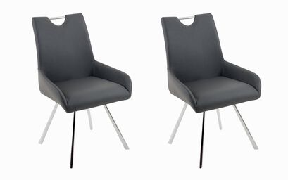 Vidal Pair of Carver Swivel Dining Chairs | Vidal Furniture Range | ScS