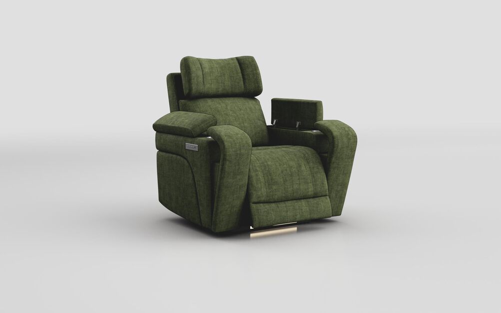 Adstock Power Recliner Chair with Power Head Tilt, Lumbar, Massage, Audio, Heat & LED Lights | Adstock Sofa Range | ScS