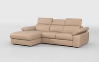 Quercioli 3 Seater Sofa with Sliding Footrest & Left Hand Facing Storage Lounger | Quercioli Sofa Range | ScS