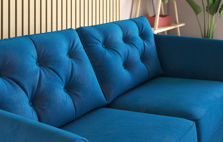 Tinsley Compact Velvet 3 Seater Sofa Tinsley Compact Velvet 3 Seater Sofa