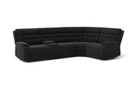 Fenton 3 Corner 1 Sofa with Media Console, DALIA-BLACK-855 Fenton 3 Corner 1 Sofa with Media Console | Fenton Sofa Range | ScS