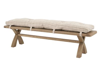 Brooklyn 2m Natural Check Cushion | Brooklyn Furniture Range | ScS
