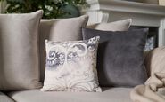 Living Nancy Fabric Circular Footstool Living Nancy Fabric Circular Footstool