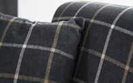 Theo Fabric Twister Footstool, LISBON CHARCOAL ALL OVER  LEB03- Theo Fabric Twister Footstool | Theo Sofa Range | ScS