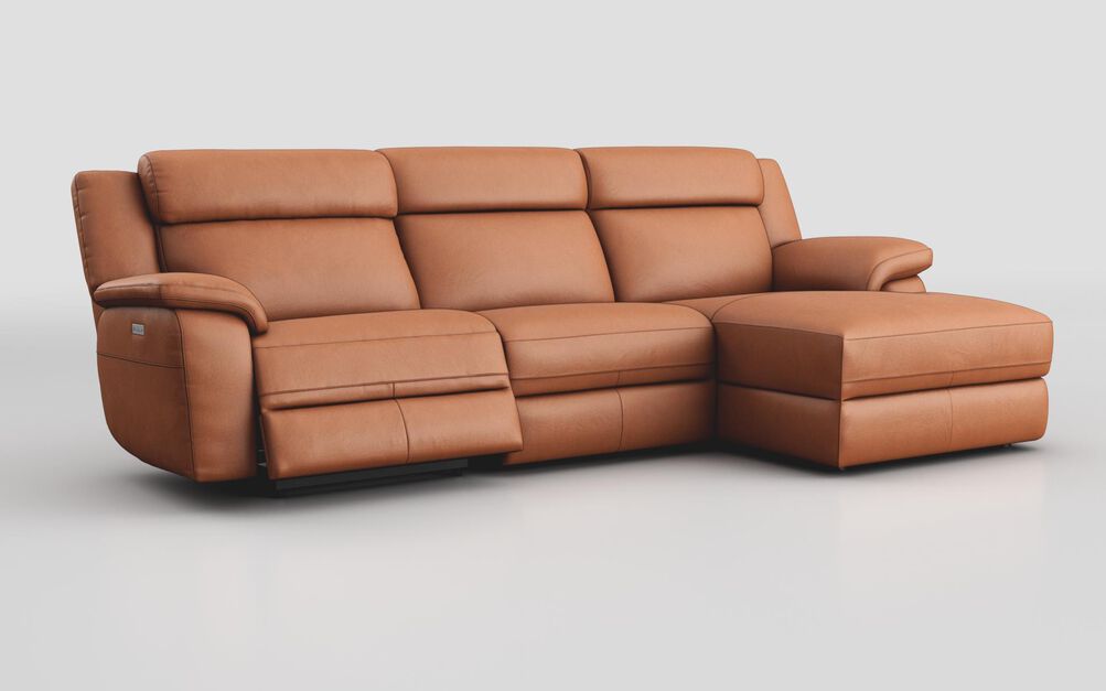 Sarsina 3 Seater Sofa Left Hand Facing Power & Right Hand Facing Lounger with Head Tilt | Sarsina Sofa Range | ScS