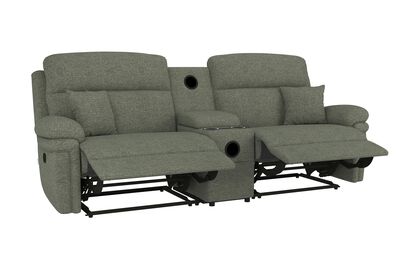 La-Z-Boy Toledo Fabric 3 Seater Manual Recliner Sofa with Audio Console | La-Z-Boy Toledo Sofa Range | ScS