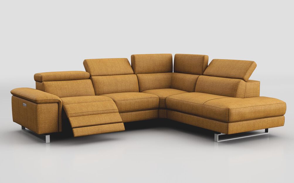 Viserba 3 Corner 2 LHF Power Recliner with Power Head Tilt & RHF Chaise with Manual Head Tilt | Viserba Sofa Range | ScS