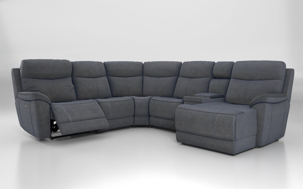 Eldwick 3 Corner 3 Left Hand Facing Power Right Hand Facing Console & Chaise Sofa with Head Tilt | Eldwick Sofa Range | ScS