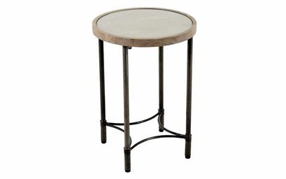 Rosary Round Lamp Table with Glass Top | Rosary Furniture Range | ScS