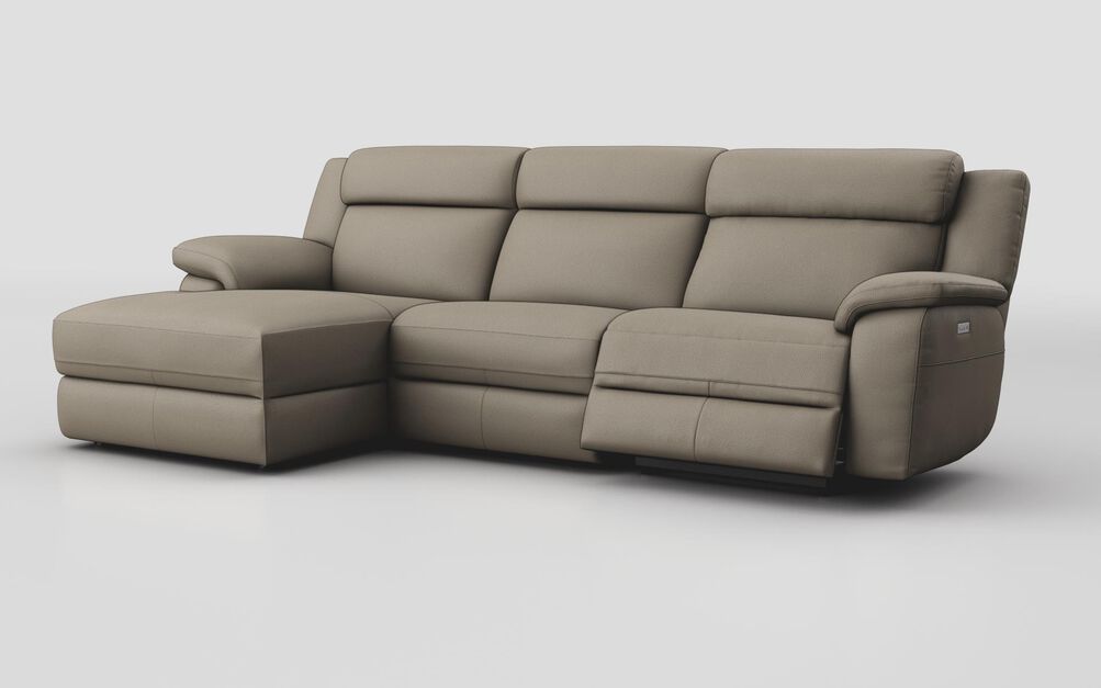 Sarsina 3 Seater Sofa Right Hand Facing Power & Left Hand Facing Lounger with Head Tilt | Sarsina Sofa Range | ScS