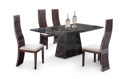 Adelaide 1.6M Marble Dining Table & 4 Chairs | Adelaide Furniture Range | ScS