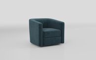 Patrica Swivel Chair, MACADAMIA DEEP GREEN 605 Patrica Swivel Chair | Patrica Sofa Range | ScS