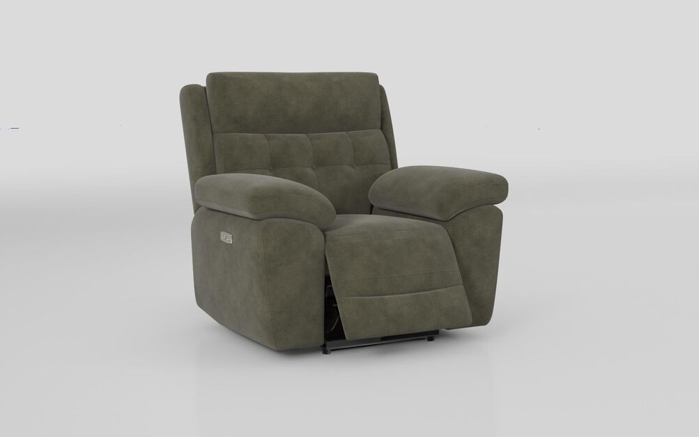 Belford Power Recliner Chair with Power Head Tilt, CAMEDRIA-GREEN-610 Belford Power Recliner Chair with Power Head Tilt | Belford Sofa Range | ScS