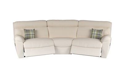 Living Cloud Fabric 4 Seater Curved Manual Recliner Sofa | Cloud Sofa Range | ScS