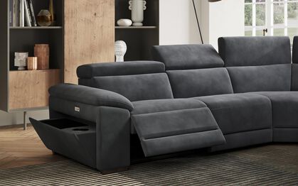Mesola Armchair with Manual Head Tilt, CAMELIA-TAUPE-865 Mesola Armchair with Manual Head Tilt | Mesola Sofa Range | ScS