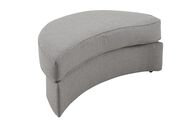 Hugo Fabric Twister Footstool, LISBON GREY ALL OVER  LEB03- Hugo Fabric Twister Footstool | Hugo Sofa Range | ScS