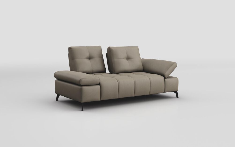 Linaro 2 Seater Sofa with Power Sliding Backrest & Adjustable Arms | Linaro Sofa Range | ScS