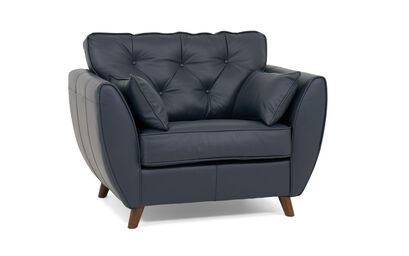 Hoxton Compact Leather Snuggle Chair | Hoxton Sofa Range | ScS